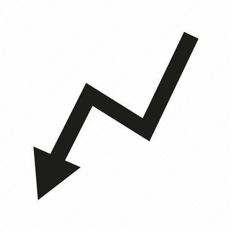 Arrow Decrease Direction Down Graph Sign Icon Download On Iconfinder