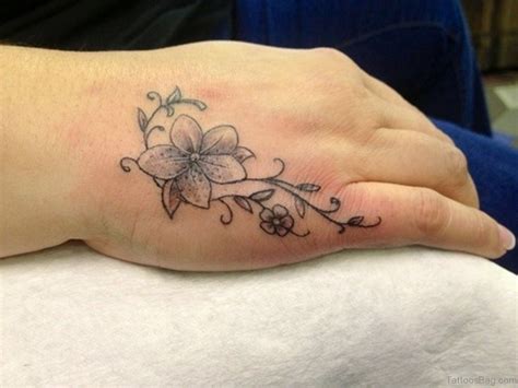 50 Cute Flower Tattoos On Hand Tattoo Designs