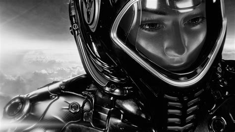 Vladislav Ociacia 3d Concept Artist Female Cyborg Space Fantasy