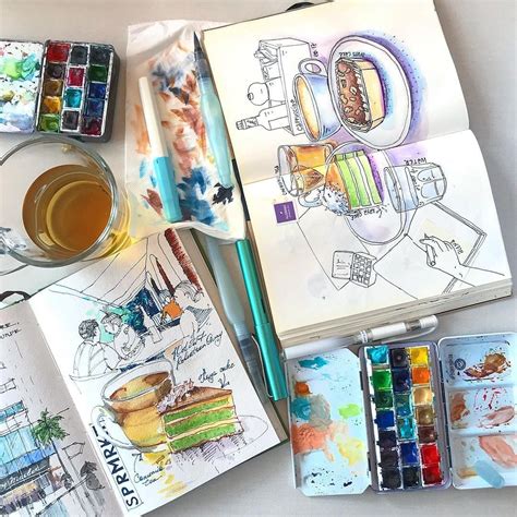 Travelling With Your Sketchbook Diary Sketch Book Watercolor