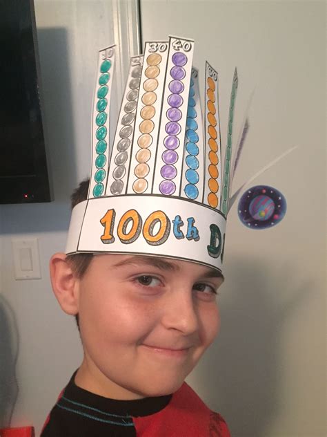 100th Day Of School Activities Hat With Dots Headband Crown 100
