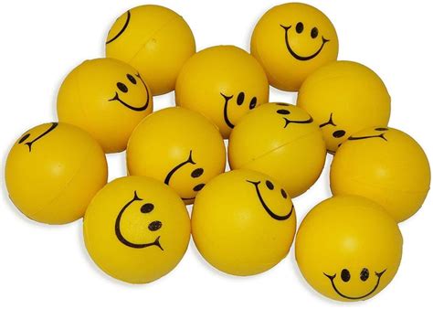Buy Soft Yellow Smiley Ball Stress Balls For Kids Toys Car And Hand