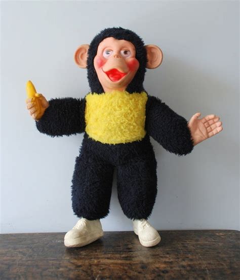 Vintage 1960s Zippy Plush Monkey Toy