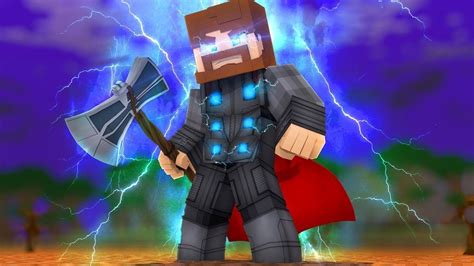 Como Virar O Thor No Minecraft Sem Mods Youtube