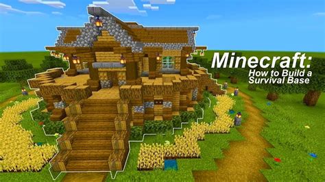 Minecraft Large Oak Survival Base Tutorial How To Build A Survival