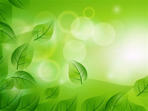 Abstraction Leaf Cuts Powerpoint Templates Abstract Green Free Ppt