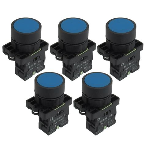 Zb2 Be101c No Normally Open Ignition Momentary Push Button Switch 5 Pcs