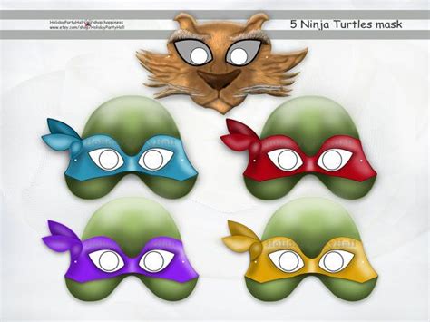 Teenage Mutant Ninja Turtles Printable Masksparty Masksmaskleonardo
