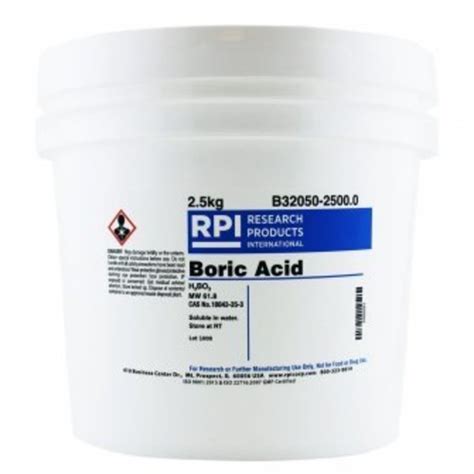 Rpi Boric Acid 25 Kg B32050 25000 Zoro