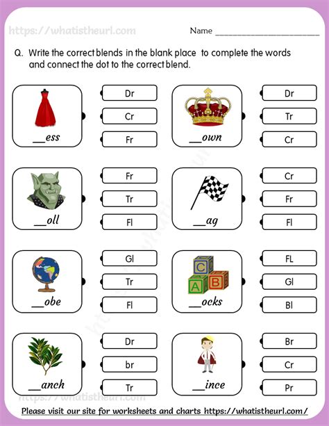 Free Phonics Worksheets Grade 2 Thekidsworksheet R Blends Worksheets