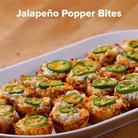 Jalapeño Popper Bites Recipe By Tasty Recipe Party Appetizers Easy