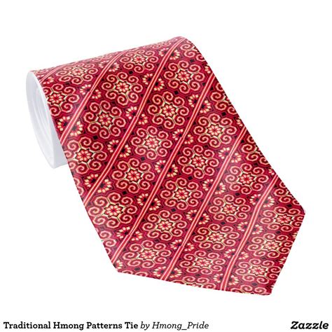 traditional-hmong-patterns-tie-zazzle-com-hmong-embroidery,-custom-ties,-pattern
