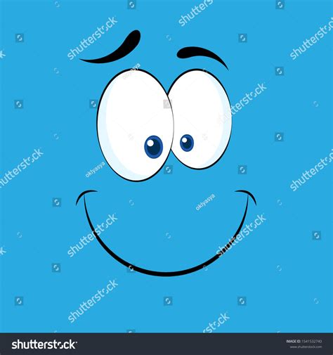 smiling cartoon funny face smiley expression stock vector royalty free 1541532740