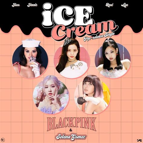 Teaser Ice Cream Wallpaper Ice Cream Poster Yg Entertaiment Blackpink Poster Rosé And
