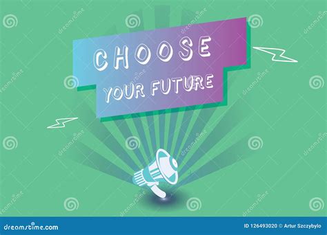 Conceptual Hand Writing Showing Choose Your Future Business Photo