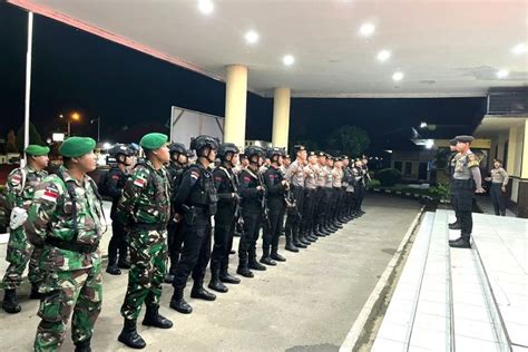 Polres Malinau Gelar Patroli Malam Skala Besar Gabungan Tni Polri