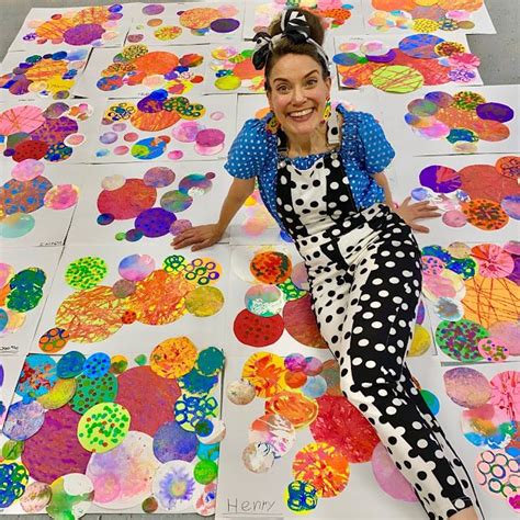 Cassie Stephens Assembling Our Dots From Our Dot Day Activities In
