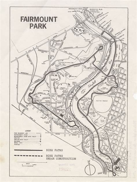 Fairmount Park 1967 Map Digital Collections Free Library