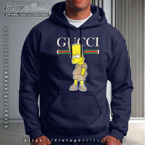 Simpsons Gucci Funny Bart Simpson X Gucci Shirt Vintagenclassic Tee