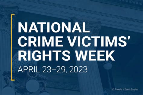 2023 National Crime Victims Rights Week Vocal
