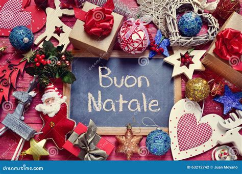 Buon Natale Merry Christmas In Italian Royalty Free Stock Image 35698258