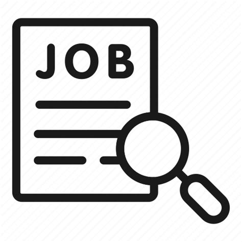Find Job Recruitment Search Vacancy Icon