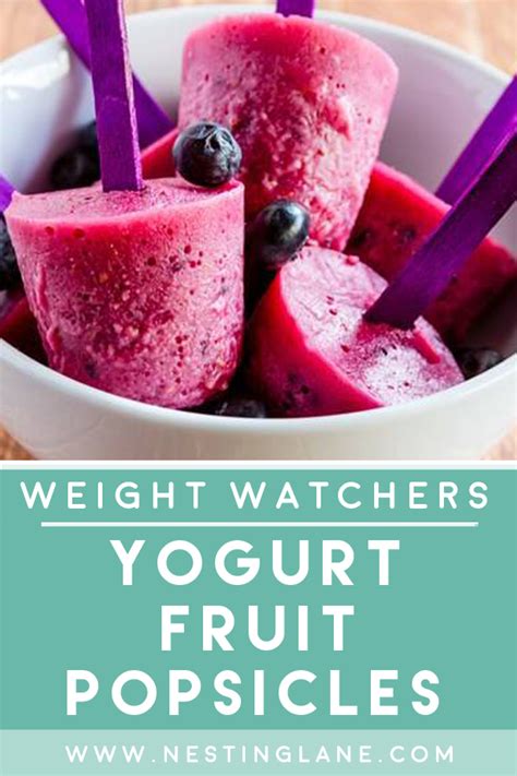 Weight Watchers Yogurt Fruit Popsicles Nesting Lane Recipes