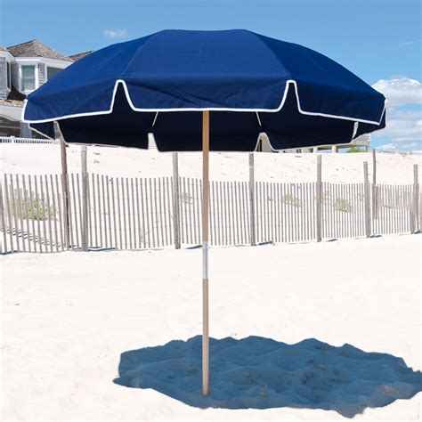 Best Beach Umbrella Frankford 75 Ft Umbrella With Wooden Base