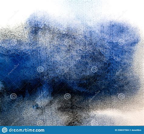 Watercolor Abstract Color Background On Textured Paper Stock Photo