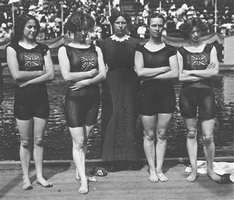 1912 Olympics In Stockholm British Womens 4 X 100 Meters Freestyle