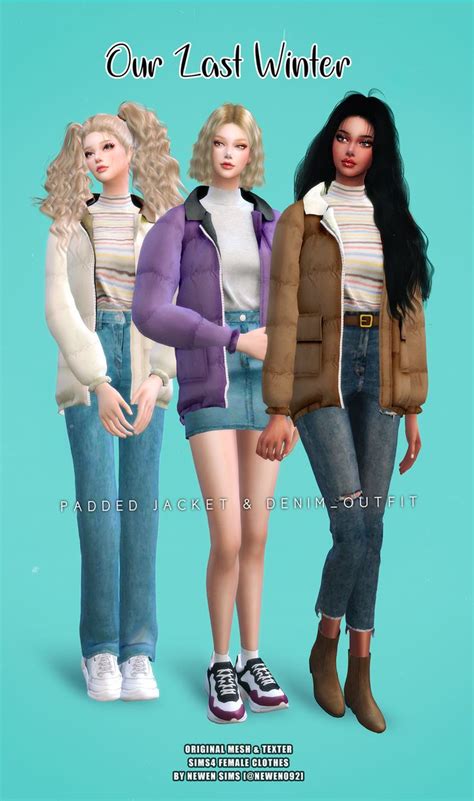 Set Series No22 Newen092 뉴엔 Sims 4 Mods Clothes Sims 4