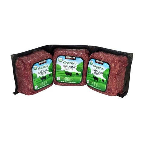 Kirkland Signature Organic Ground Beef 4 Lb Package 4 Lb Delivery Or