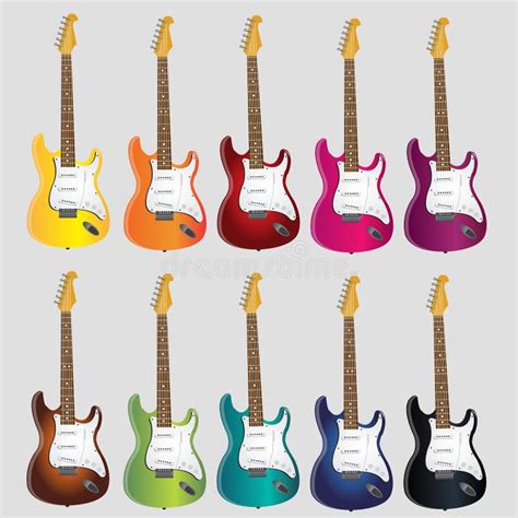 Rock Guitars Stock Vector Illustration Of Instrument 22670458