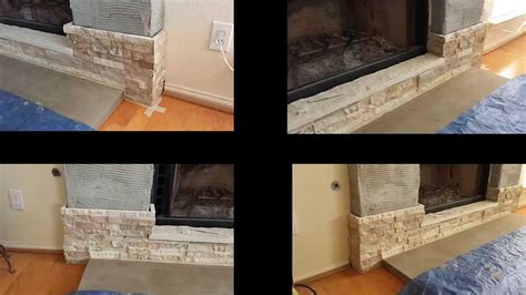 The stacked stone effect takes a lot more time and effort and is generally only used in a few fireplaces in the southwest. How to build a stone veneer fireplace with wood mantel ...