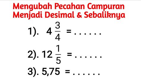 Mengubah Pecahan Biasa Menjadi Perbandingan Soal Dan Jawaban Gambaran