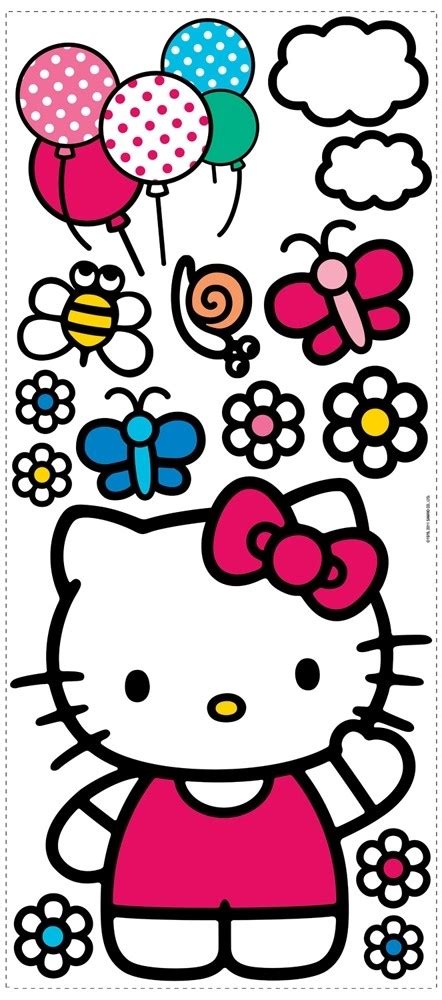 A wide variety of stickers hello kitty options are available to you, such as custom sticker, bottled beverage. New GIANT WORLD OF HELLO KITTY WALL DECALS Girls Bedroom ...