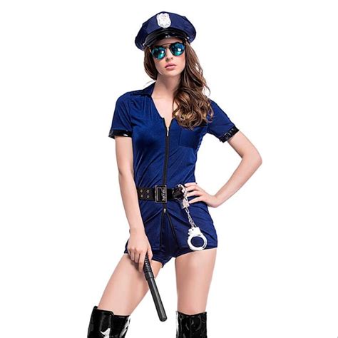 sexy police women costume cop outfits adult woman policemen cosplay policewoman romper fancy