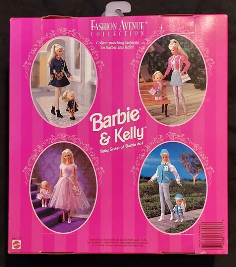 Barbie Fashion Avenue Barbie And Kelly Matching Styles Denin Outfits 1996 Mattel 17292 Nrfb