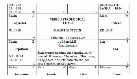 Vedic Birth Chart Astrology