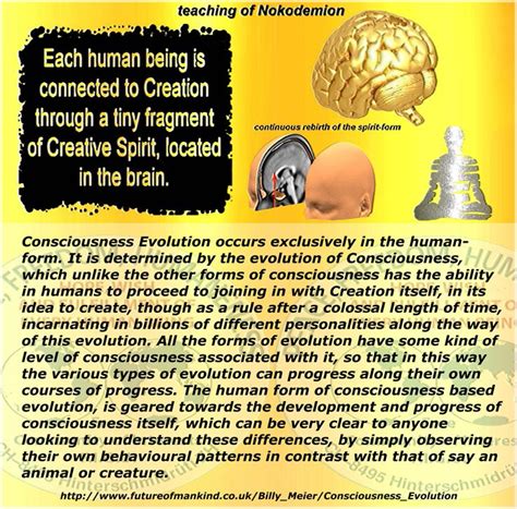 consciousness evolution occurs exclusively in the human form it is determined by the evolution