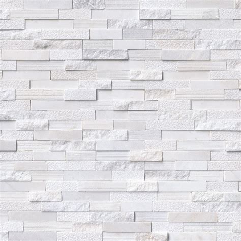 Arctic White Multi Finish Rockmount Stacked Stone