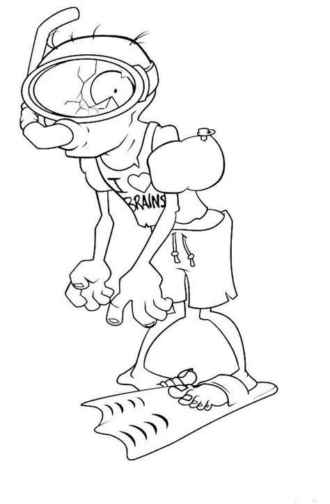 plant vs zombies 2 coloring pages | Plant zombie, Plants vs zombies