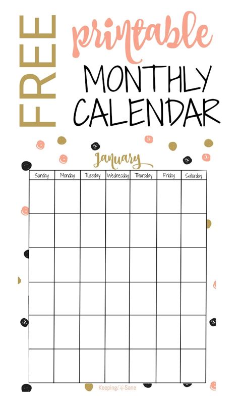 Free Printable Vertical Monthly Calendar 2024 2024 Calendar Printable