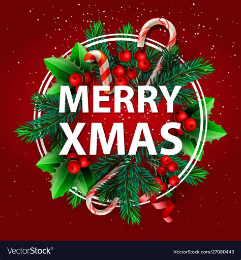 Christmas Background Merry Xmas Sale Holiday Web Vector Image