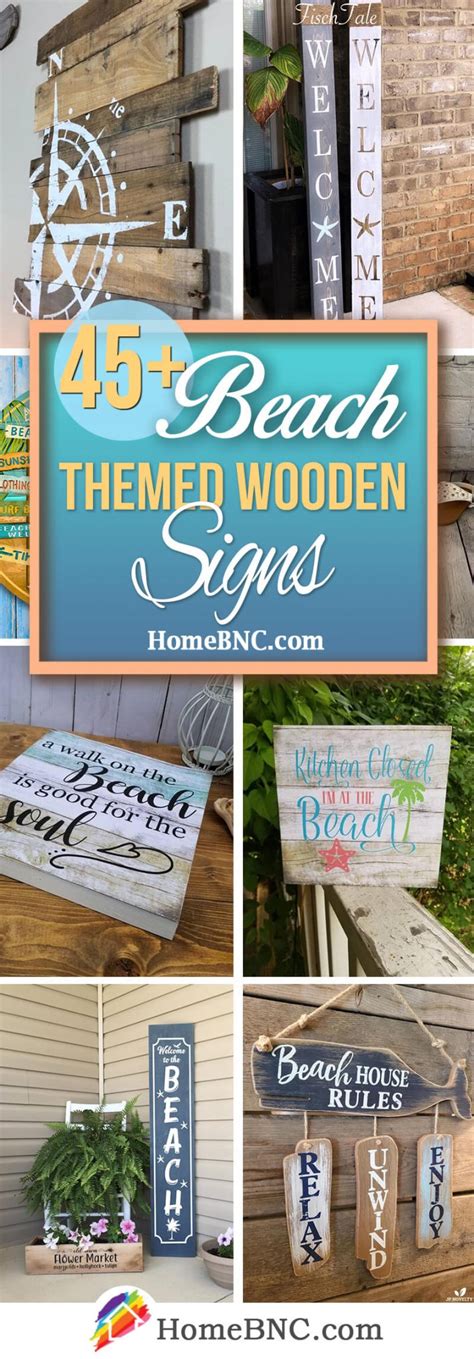 45 Best Beach Themed Wooden Signs Ideas And Designs For 2021