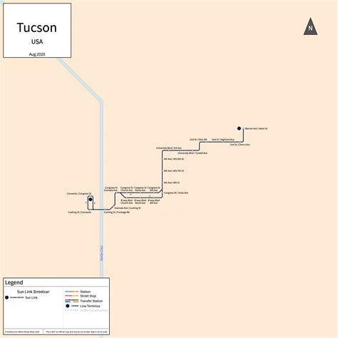 Metro Route Atlas Tucson Arizona Usa