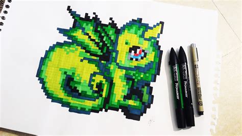 Cute Baby Dragon Drawing Pixel Art Youtube