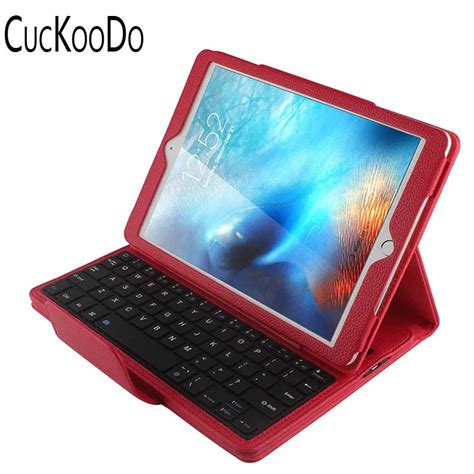 Cuckoodo Detachable Hidden Wireless Bluetooth Keyboard Folio Pu Leather
