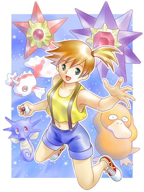Misty Psyduck Staryu Starmie Goldeen And More Pokemon And More Drawn By Aoc Cannon