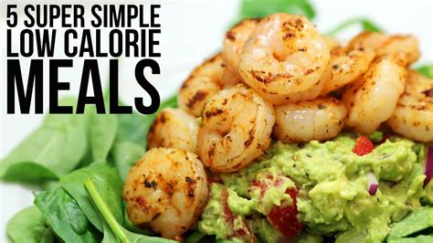 Healthy and delicious, they will never disappoint. 5 Super Simple Low Calorie Meals - YouTube